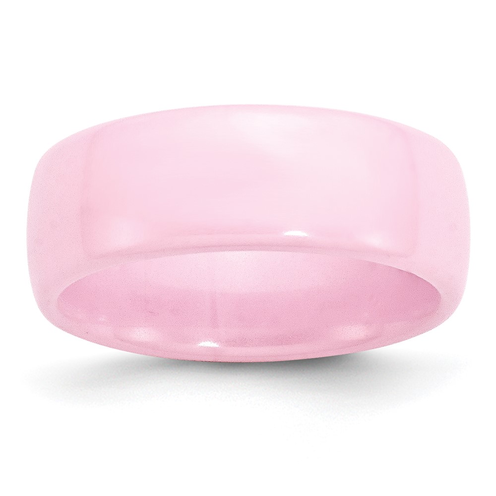 Chisel Ceramic Pink 8mm Polished Band