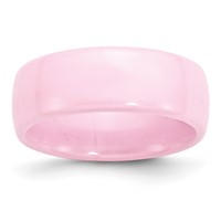 Chisel Ceramic Pink 8mm Polished Band view 1