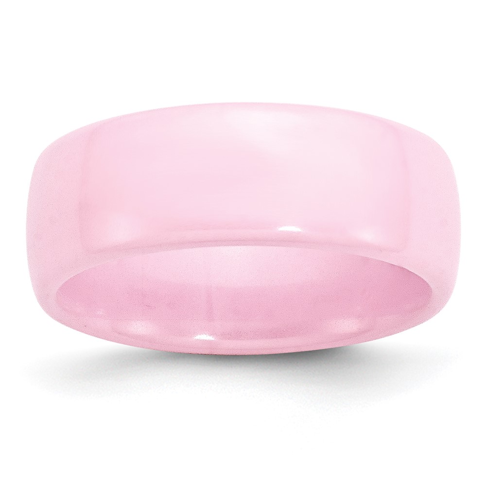 Ceramic Pink 8mm Polished Band