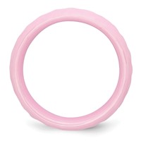 Chisel Ceramic Pink Faceted 7.5mm Polished Band view 2