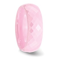 Chisel Ceramic Pink Faceted 7.5mm Polished Band view 4
