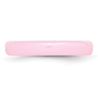 Chisel Ceramic Pink 4mm Polished Band view 3