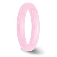 Chisel Ceramic Pink 4mm Polished Band view 4