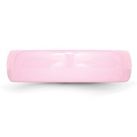 Chisel Ceramic Pink 6mm Polished Band view 3