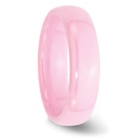 Chisel Ceramic Pink 6mm Polished Band view 4