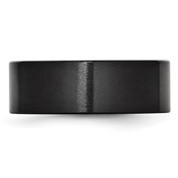 Chisel Black Ceramic Flat 8mm Brushed Band view 3