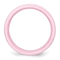 Chisel Ceramic Pink 4mm Faceted Polished Band view 2