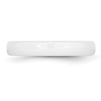 Chisel Ceramic White 4mm Polished Band view 3