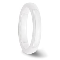 Chisel Ceramic White 4mm Polished Band view 4