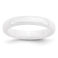 Chisel Ceramic White 4mm Polished Band view 1