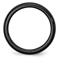 Chisel Ceramic Black 4mm Polished Band view 2
