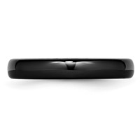 Chisel Ceramic Black 4mm Polished Band view 3