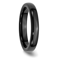 Chisel Ceramic Black 4mm Polished Band view 4