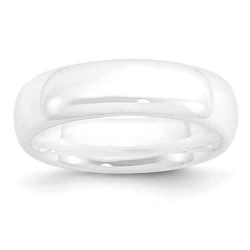 Chisel Ceramic White 6mm Polished Band