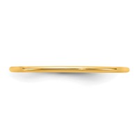 14K 1mm Yellow Gold Standard Comfort Fit Band view 3