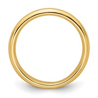 14K Yellow Gold 3mm Standard Weight Comfort Fit Wedding Band view 2