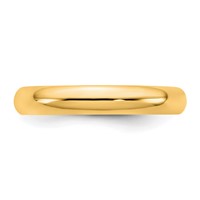 14K 3.5mm Yellow Gold Standard Comfort Fit Band - Size 8 view 3