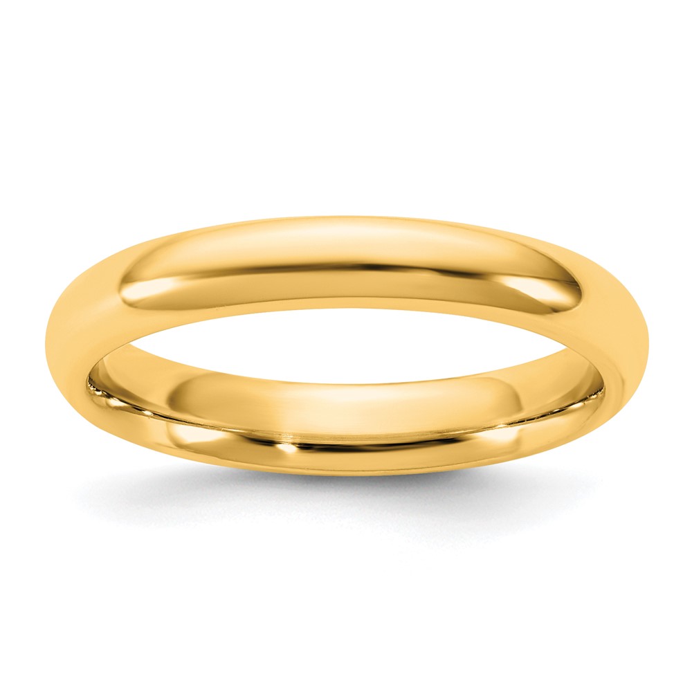 14K 3.5mm Yellow Gold Standard Comfort Fit Band - Size 8