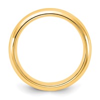 14K Yellow Gold 4mm Standard Weight Comfort Fit Wedding Band view 2