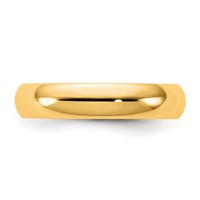 14K 4.5mm Yellow Gold Standard Comfort Fit Band view 3