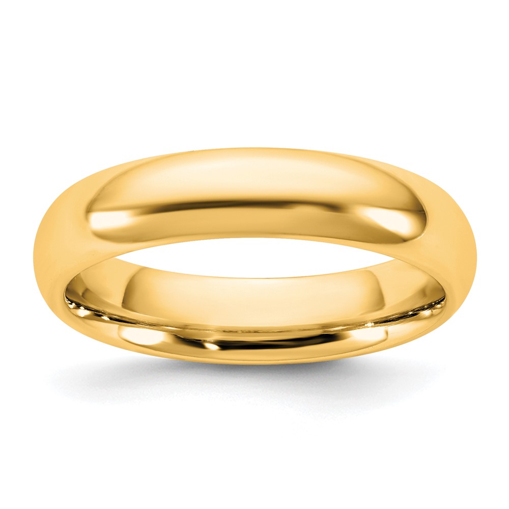 14K 4.5mm Yellow Gold Standard Comfort Fit Band