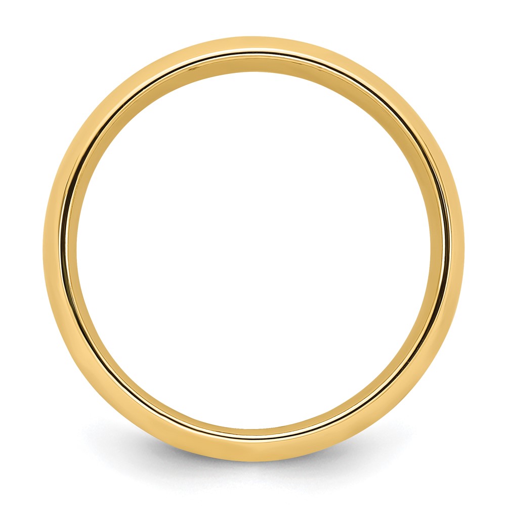 14k Yellow Gold 5mm Standard Weight Comfort Fit Wedding Band Size 11 (CF050-11)