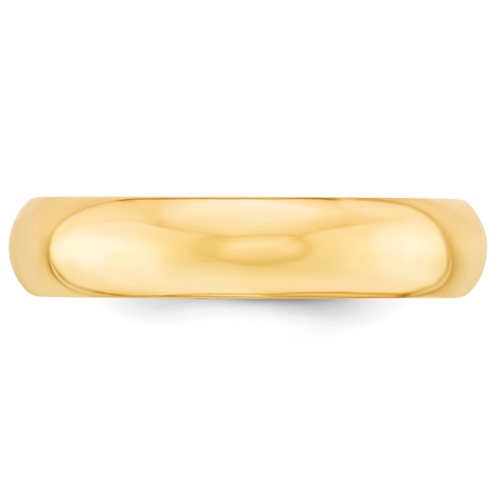 14k Yellow Gold 5mm Standard Weight Comfort Fit Wedding Band Size 11 (CF050-11)