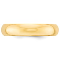 10K Yellow Gold 5mm Standard Weight Comfort Fit Wedding Band view 5