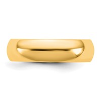 14K 5.5mm Yellow Gold Standard Comfort Fit Band view 3