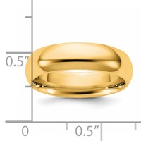 14K 5.5mm Yellow Gold Standard Comfort Fit Band view 4