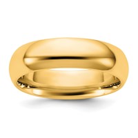 14K 5.5mm Yellow Gold Standard Comfort Fit Band view 1