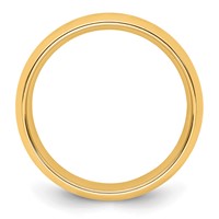 14K Yellow Gold 7mm Standard Weight Comfort Fit Wedding Band view 2
