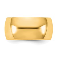 10K 10mm Yellow Gold Standard Comfort Fit Band view 3