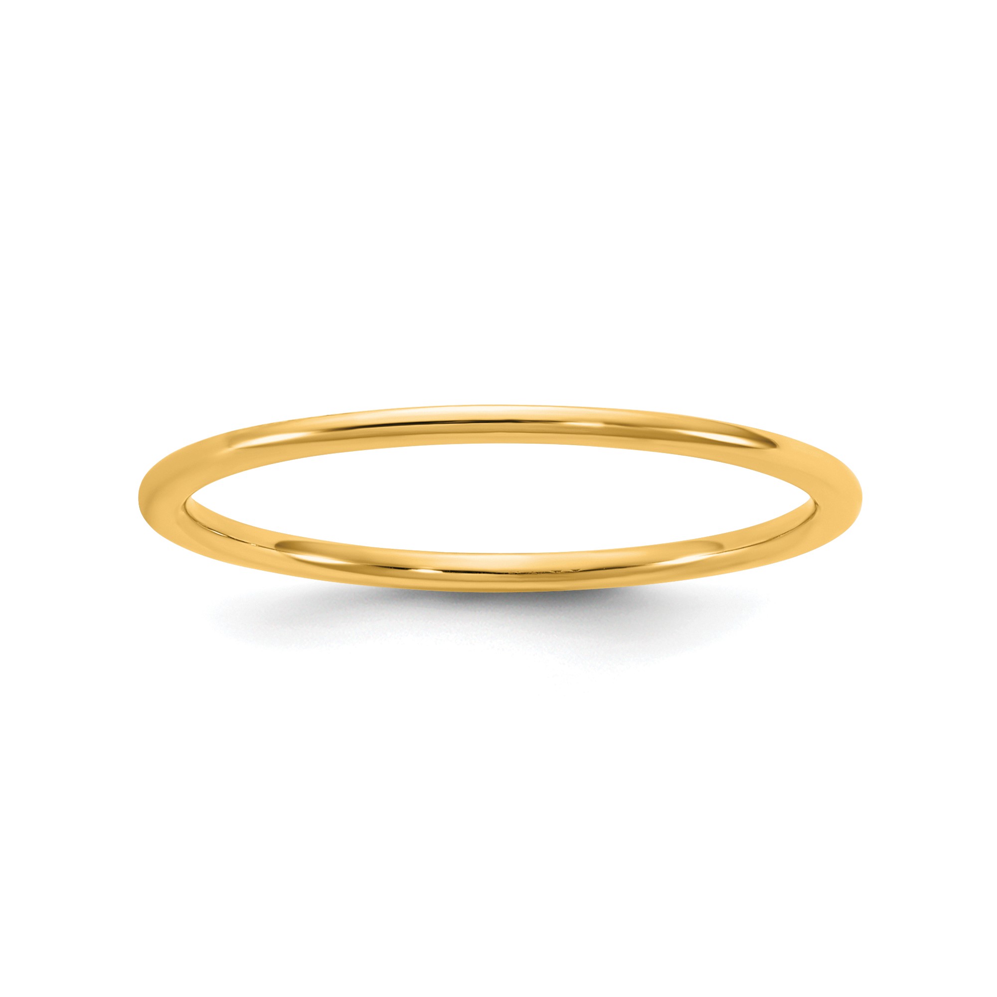 14K Yellow Gold Lightweight Comfort Fit Band 1-10mm Sz 5-12 Mens Womens