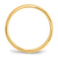 14K Yellow Gold 2mm Lightweight Comfort Fit Wedding Band view 2