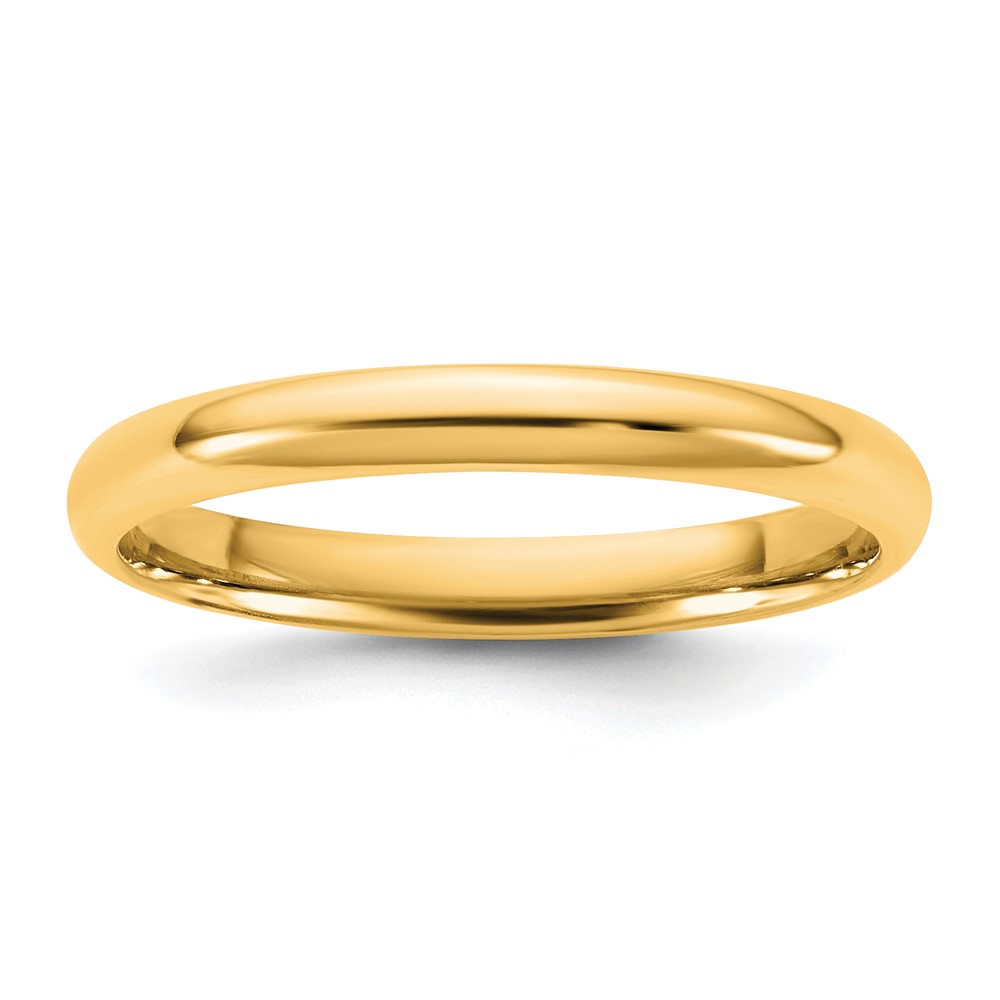 10K 2.5mm Yellow Gold Ltw Comfort Fit Band