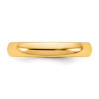 10K 3.5mm Yellow Gold Ltw Comfort Fit Band view 3