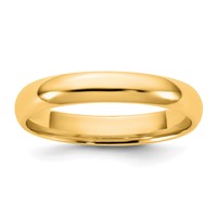 10K 3.5mm Yellow Gold Ltw Comfort Fit Band view 1