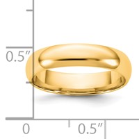 14K 4.5mm Yellow Gold Ltw Comfort Fit Band view 4