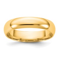 14K 4.5mm Yellow Gold Ltw Comfort Fit Band view 1
