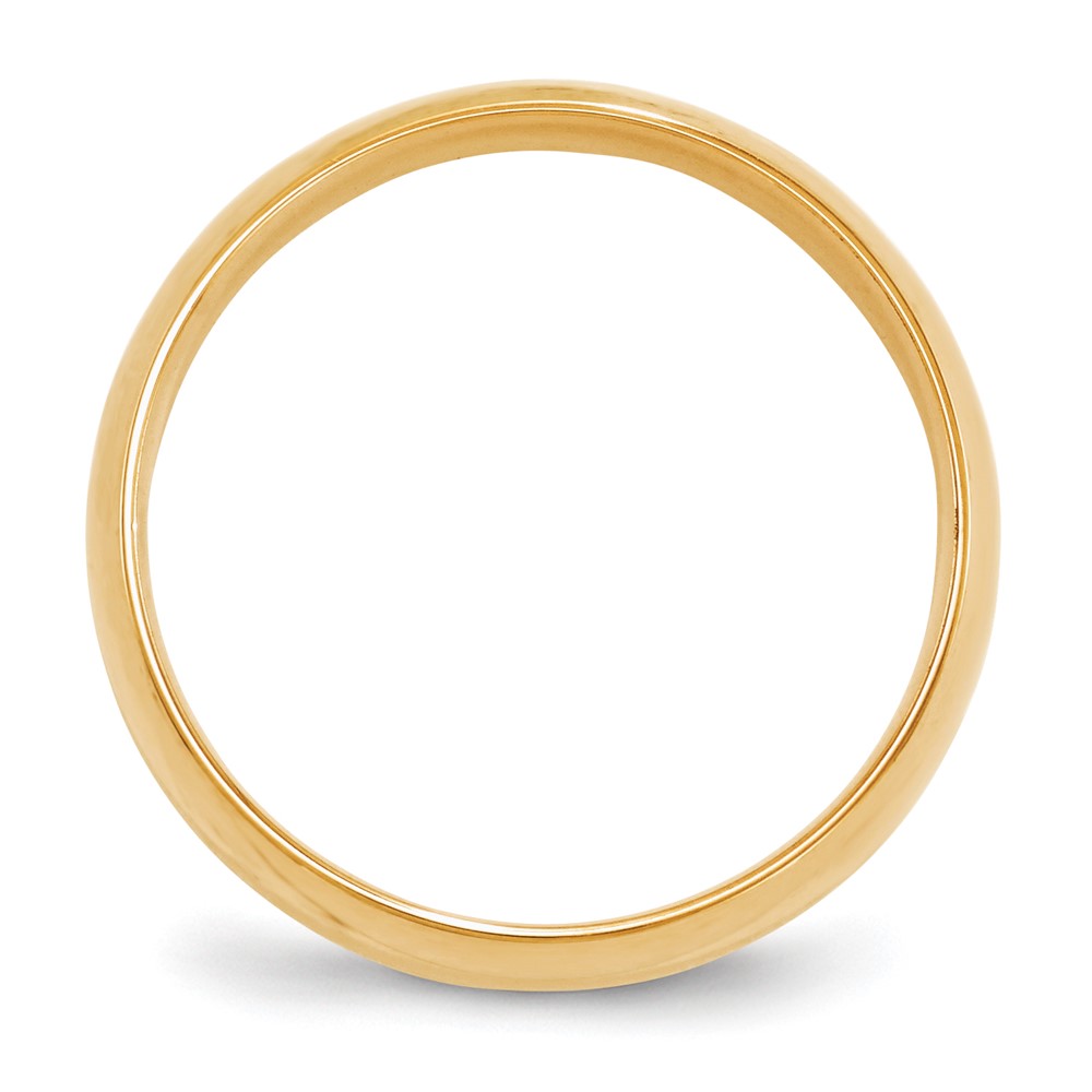 14k Yellow Gold 6mm Lightweight Comfort Fit Wedding Band Size 10.5 (CFL060-10.5)