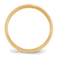 14K Yellow Gold 6mm Lightweight Comfort Fit Wedding Band view 2