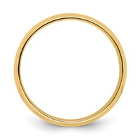 14K Yellow Gold 8mm Lightweight Comfort Fit Wedding Band view 2