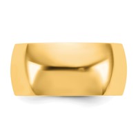 14K 9mm Yellow Gold Ltw Comfort Fit Band view 3