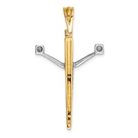 14K Two-tone Crucifix Charm view 4