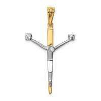 14K Two-tone Crucifix Charm view 1