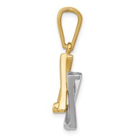 14K Two-tone Star of David Pendant view 2