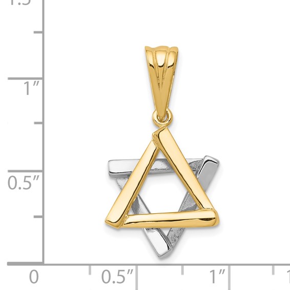 Gold Star of David Pendants