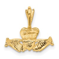 14K Claddagh Charm view 3