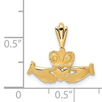 14K Claddagh Charm view 4